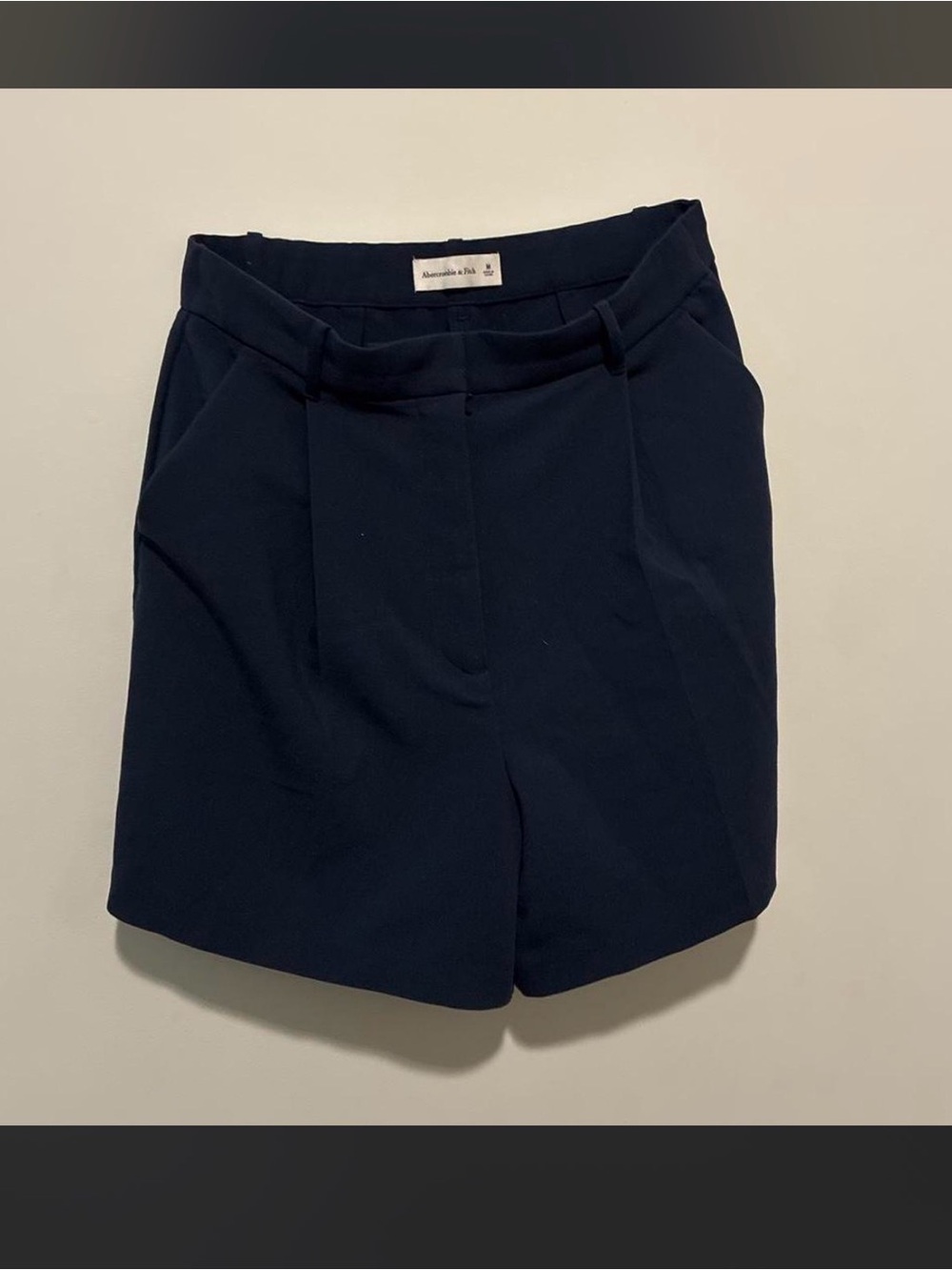 Abercrombie & Fitch Navy Tailored High-Rise Women's Shorts